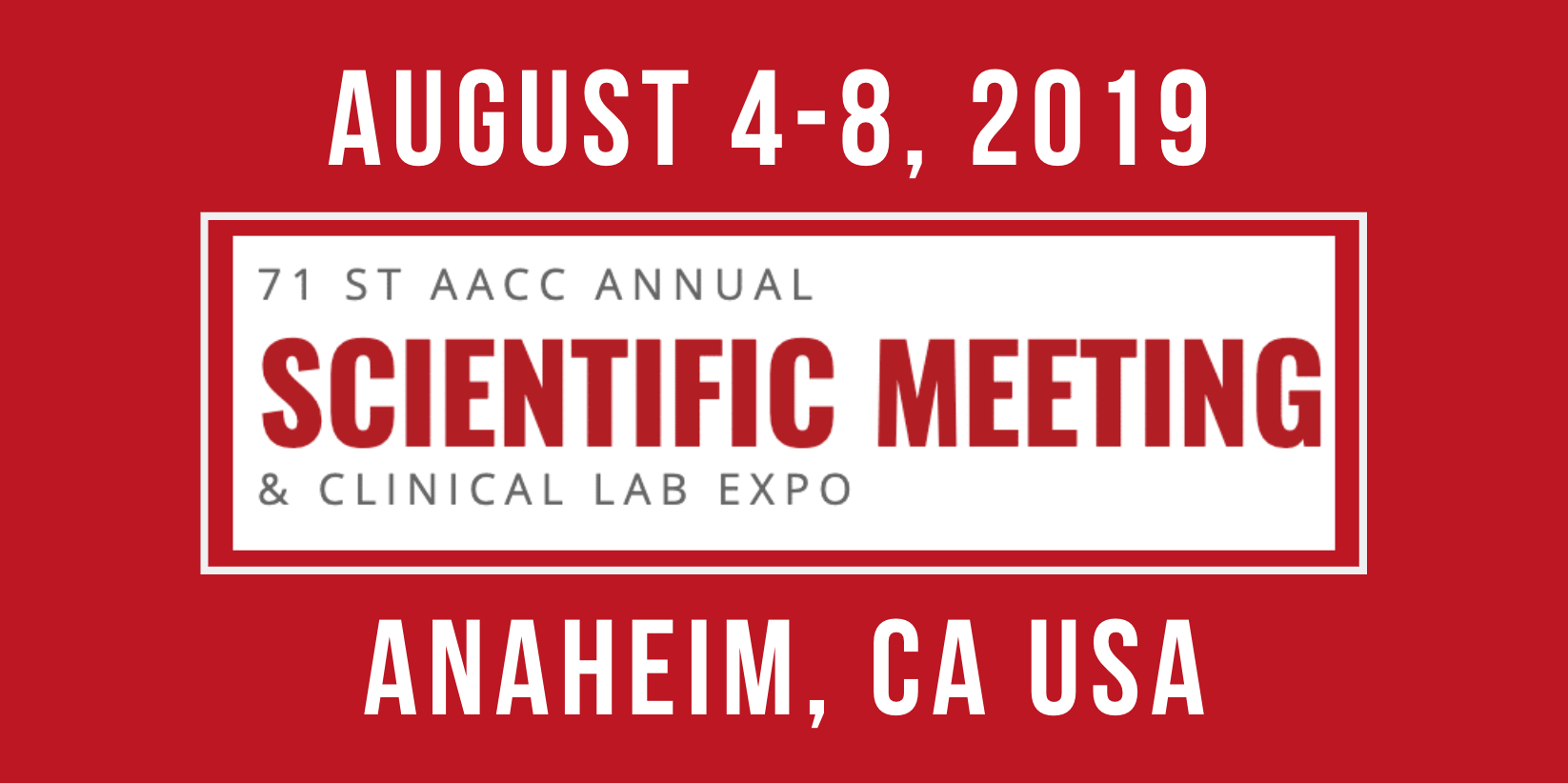 Antibodies is Attending the 71st AACC Annual Scientific Meeting